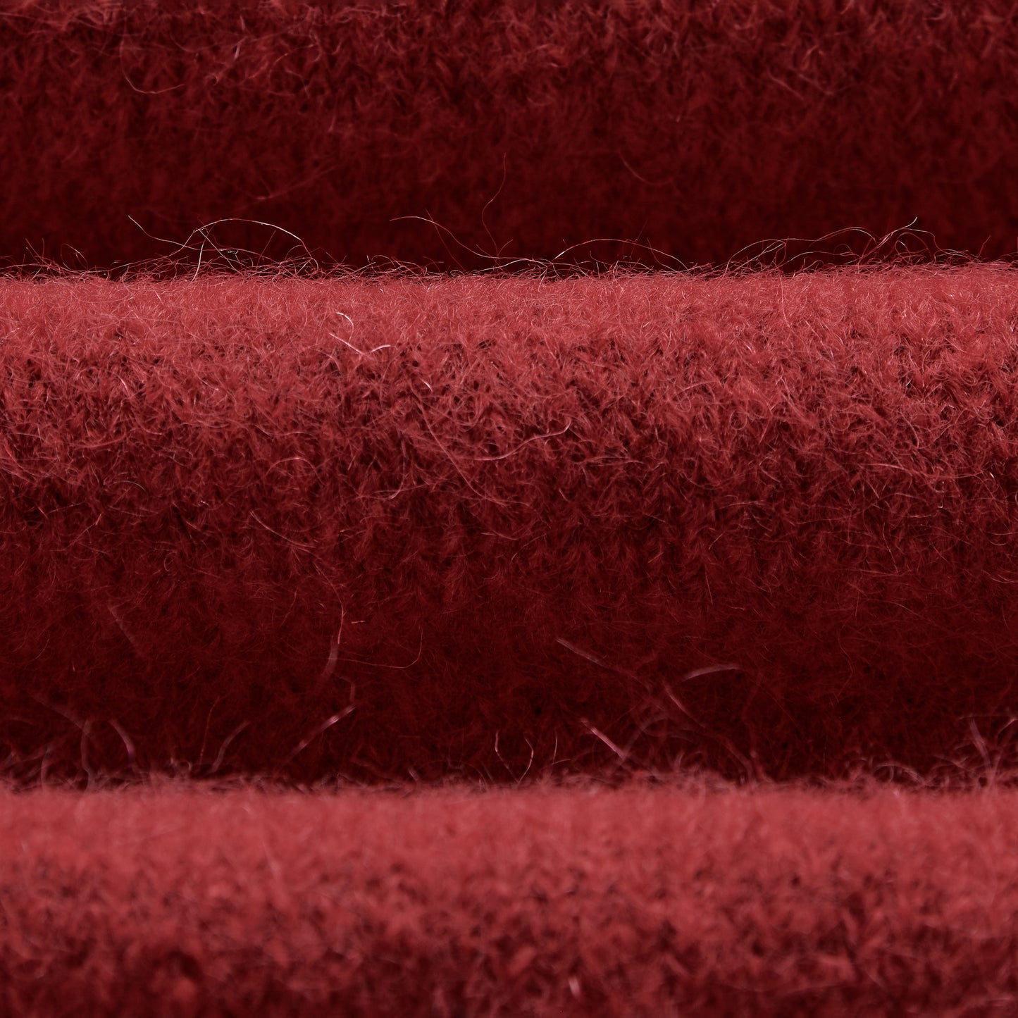 Wilde Crew Fluffy Wool Crewneck - Red