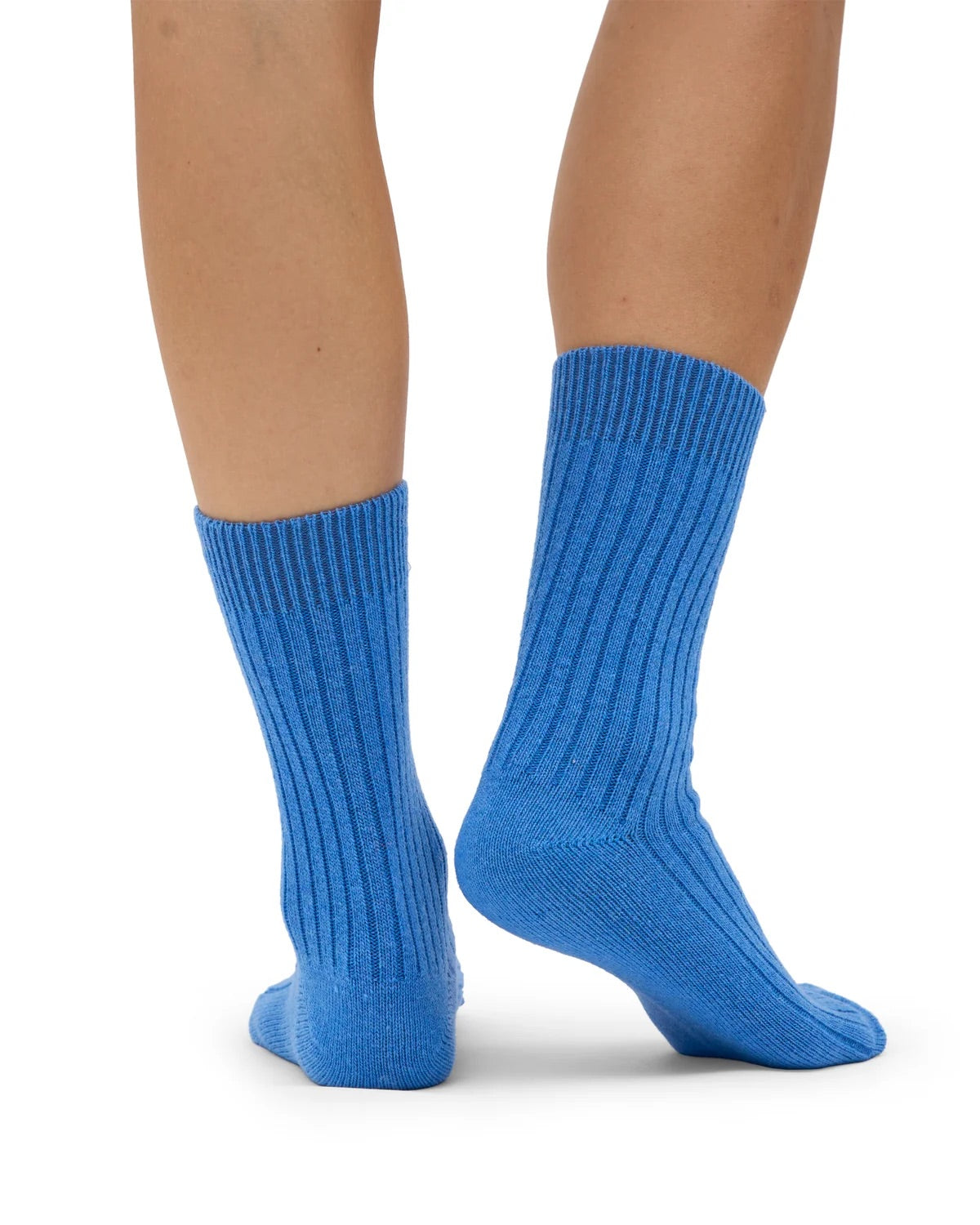 Merino Wool Blend Socks - Pacific Blue