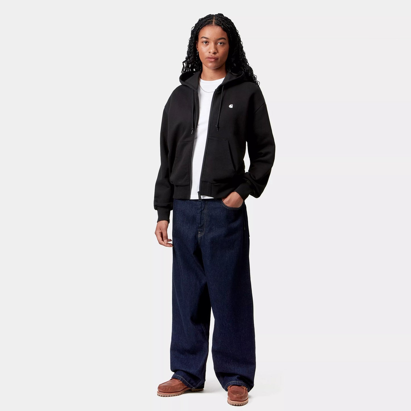 Women’s Hooded Casey Jacket - Black / Silver