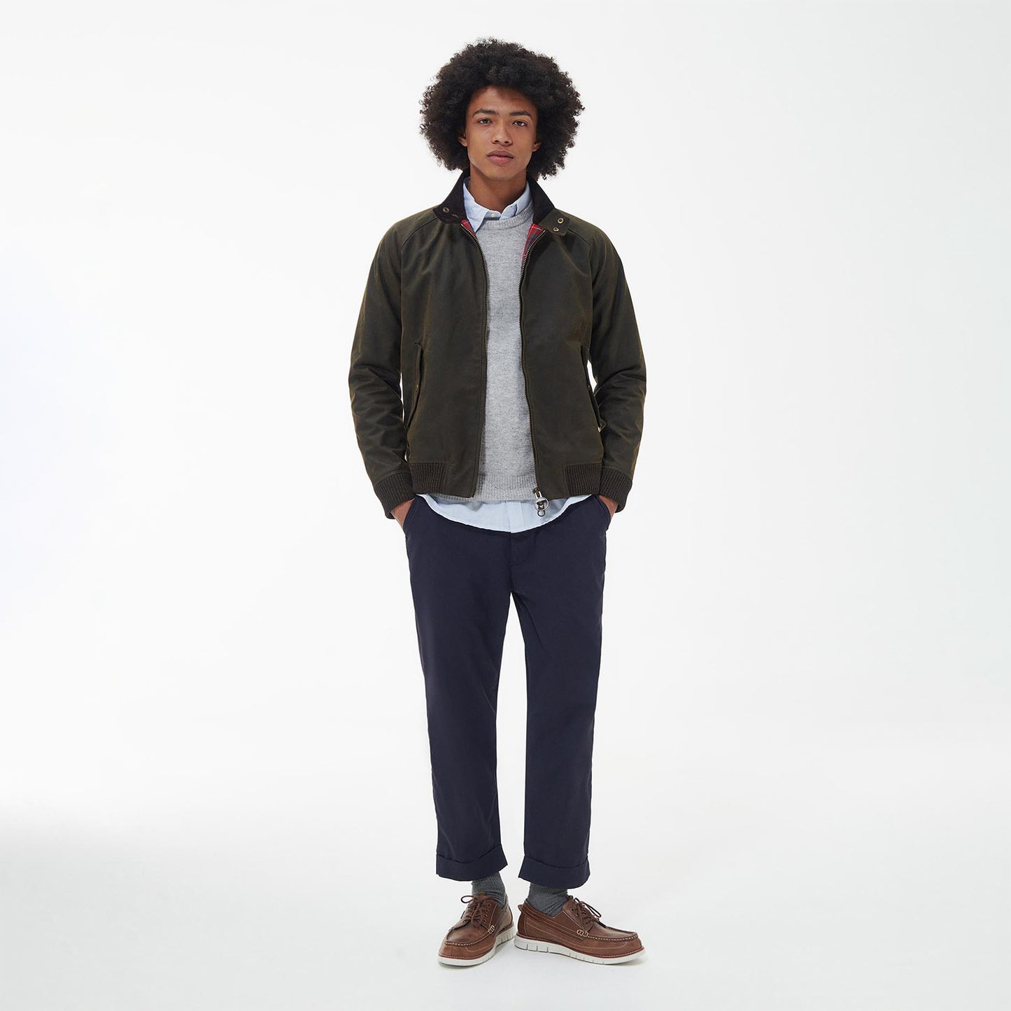Barbour X Baracuta Porton Waxed Jacket - Olive
