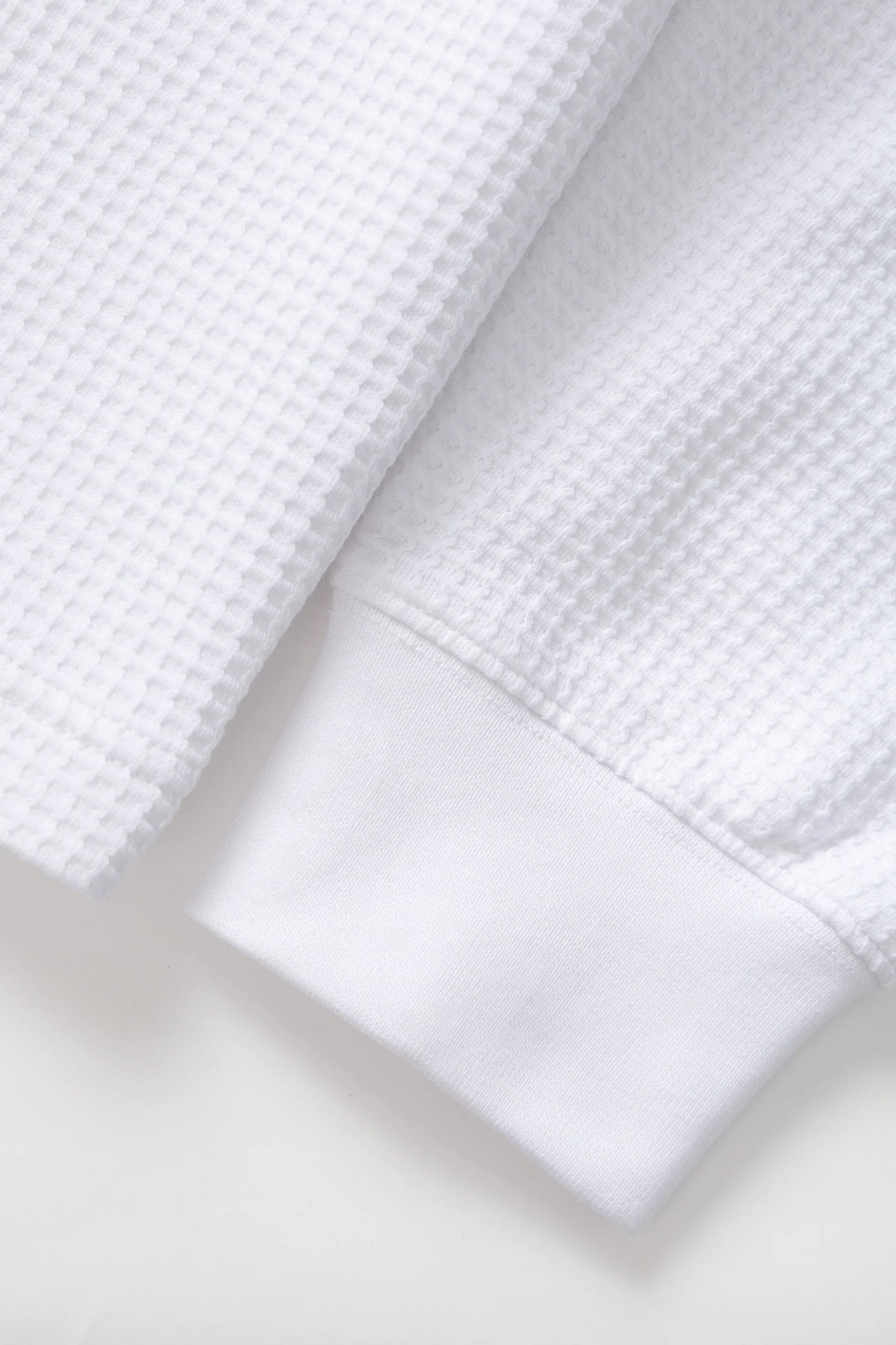 Thermal Waffle LS Tee - White