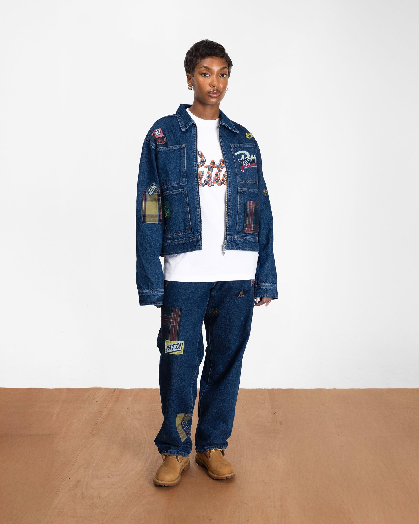 Whole Lotta Labels Denim Jacket - Light Blue