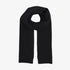 Merino Wool Scarf - Deep Black