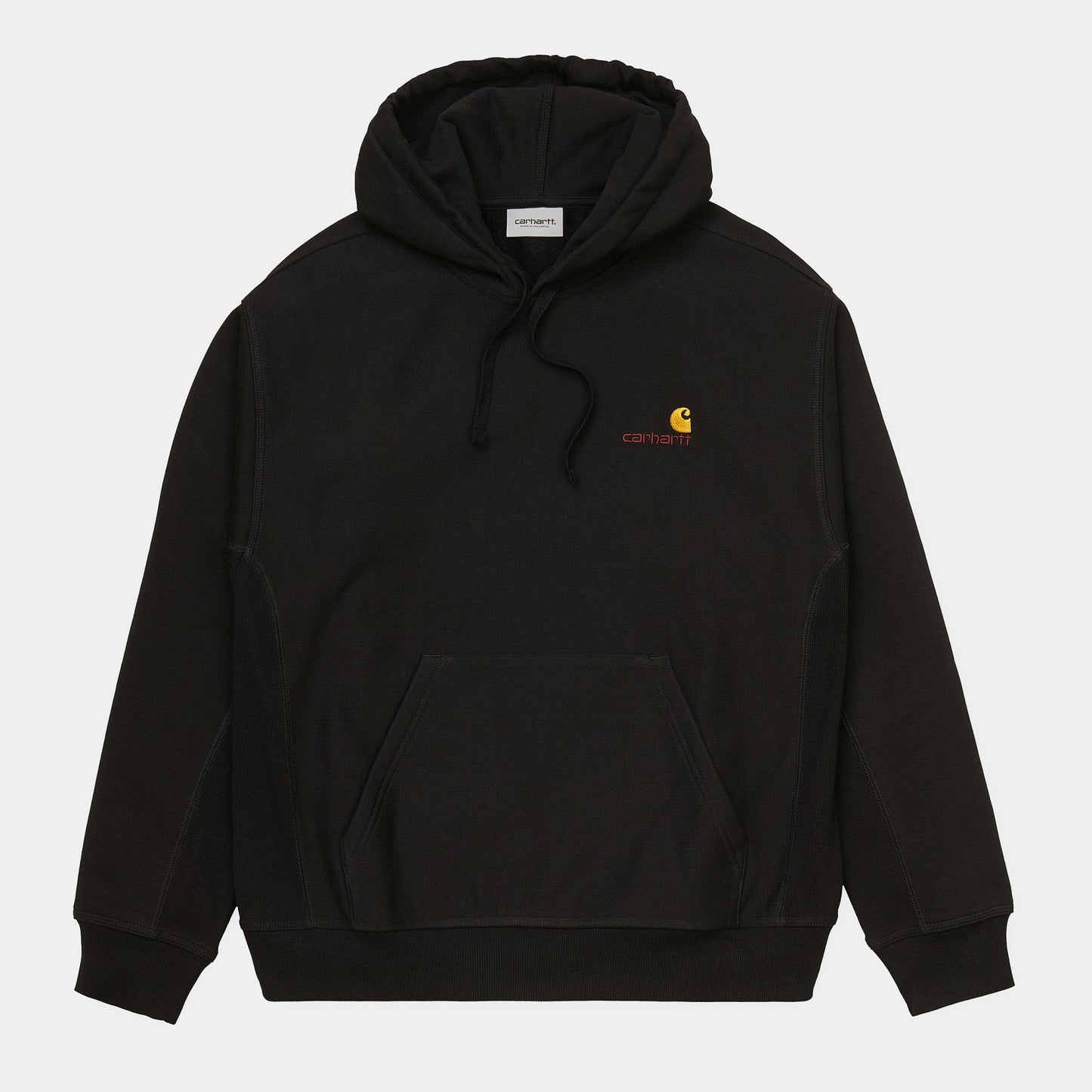 Hooded American Script Sweat - Black