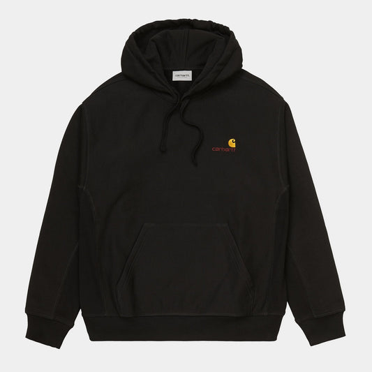 Hooded American Script Sweat - Black