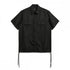 Non Down Military Half Sleeve Shirt - Black