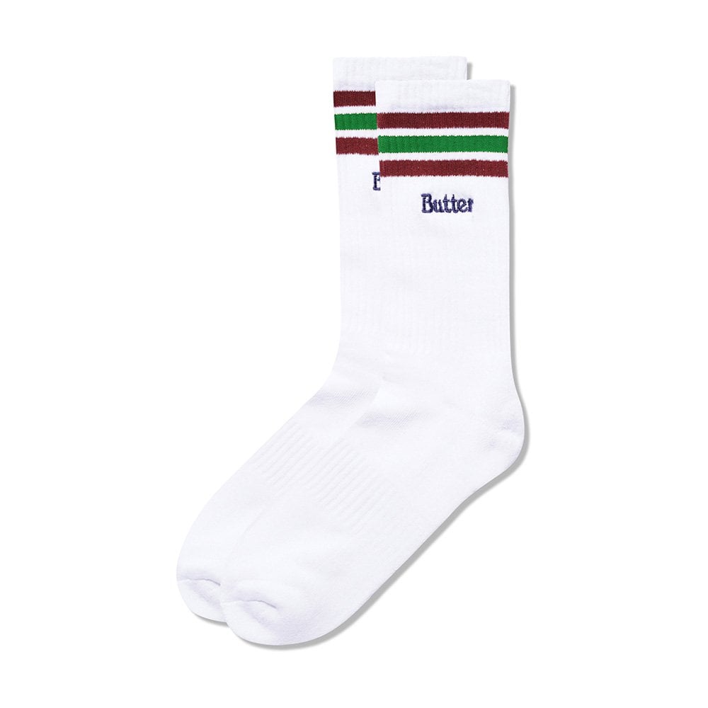 Stripe Socks - White