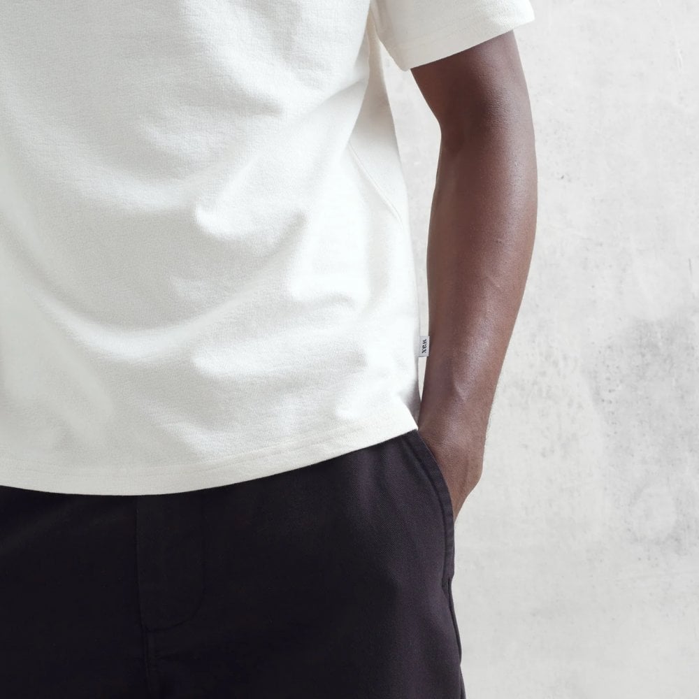 Dean Textured Organic Cotton T-Shirt - Ecru
