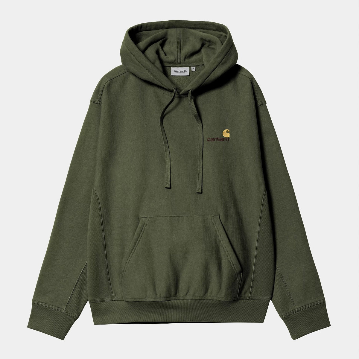 Hooded American Script Sweat - Tarragon