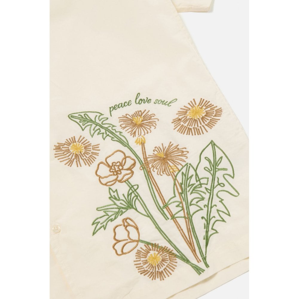 Universal Works X Flower Mountain Minari Shirt - Ecru