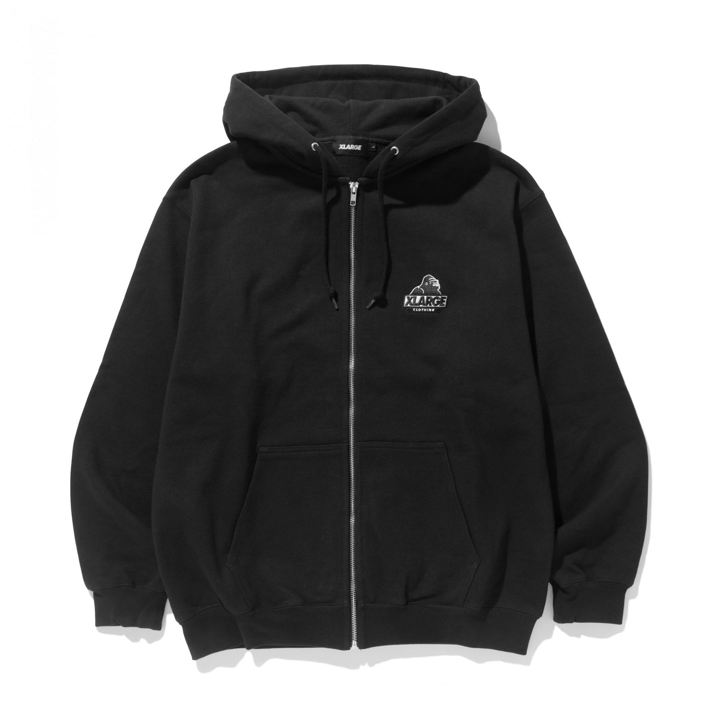 Slanted OG Zip Hooded Sweatshirt - Black