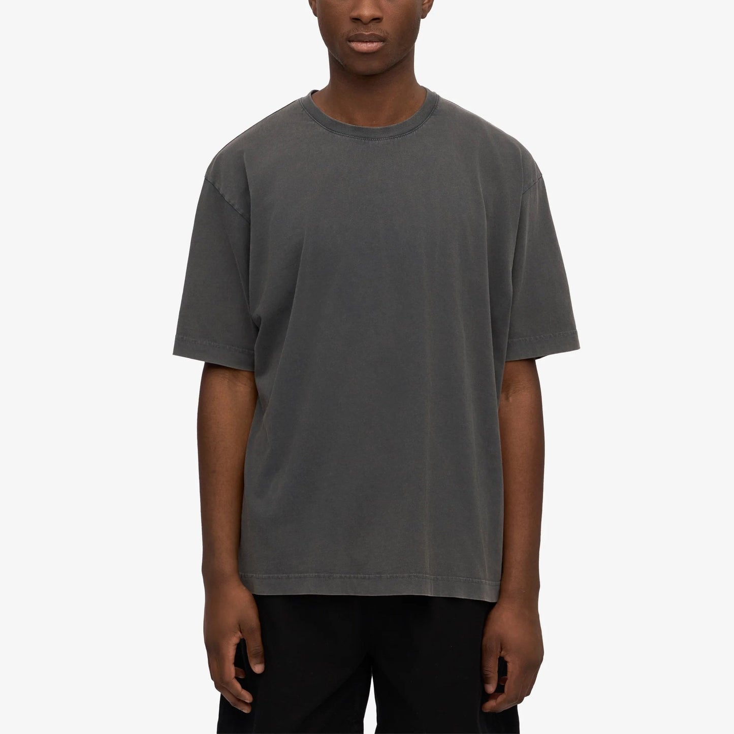 Oversized Organic Tee - Faded Black