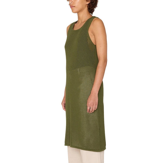 Minerva Open Stripe Dress - Olive