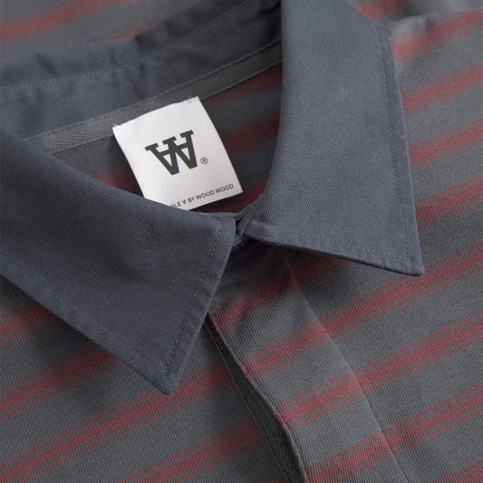 WWLandon Polo Shirt - Black Sand Stripe