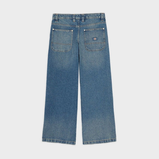 W' Mechanic Denim Pant - Khaki Tint Blue