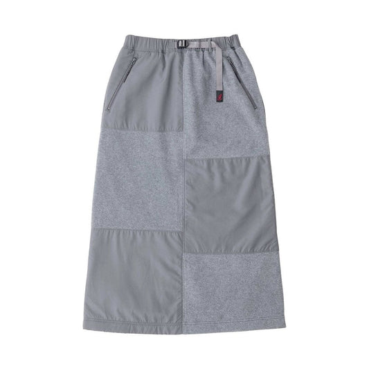 Thermal Fleece Patch Skirt - Heather Grey