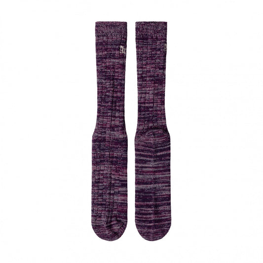Premium Gothic Rib Sock - Purple