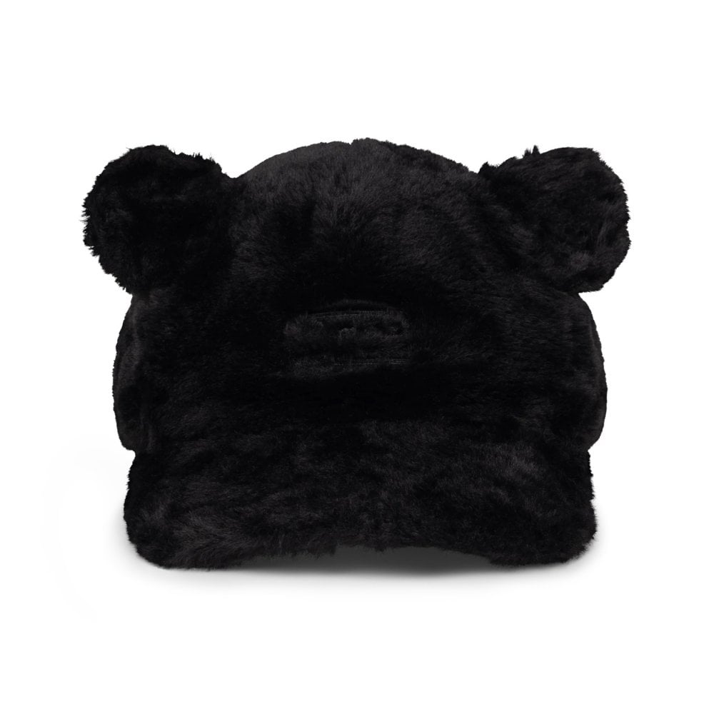 Temple Fluffy Ear Cap - Black