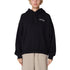 Chainstitch Baggy Relaxed Pullover Hood Black