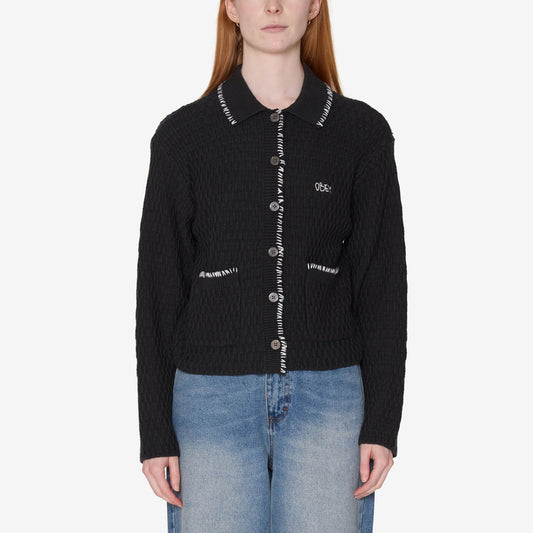 Women's Amelie Button Down Sweater - Off Black