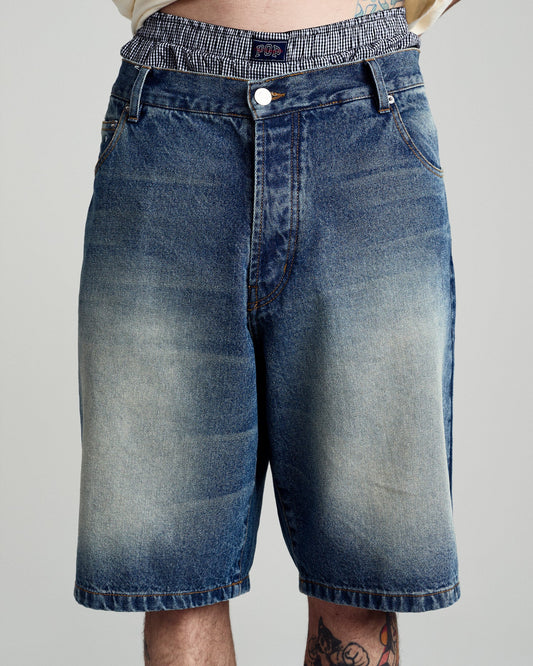 Longer DRS Short - Washed Denim
