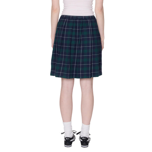 Shelly Plaid Pleated Skirt - Green Multi