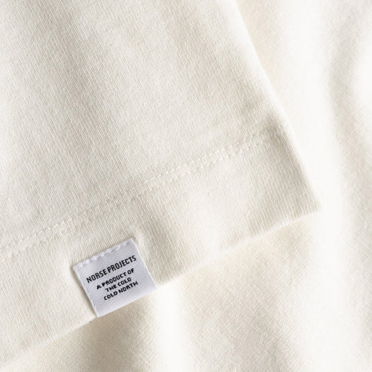Isefjord Compact Cotton LS T-shirt - Ecru