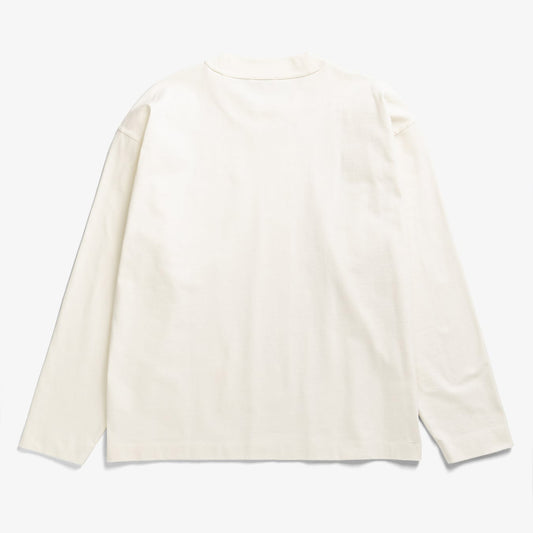 Isefjord Compact Cotton LS T-shirt - Ecru