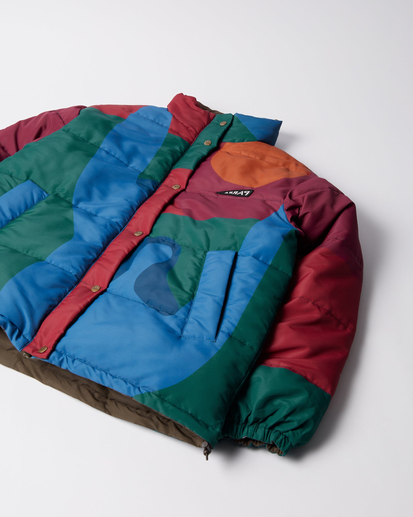 Protect the sun reversible puffer jacket - Brown