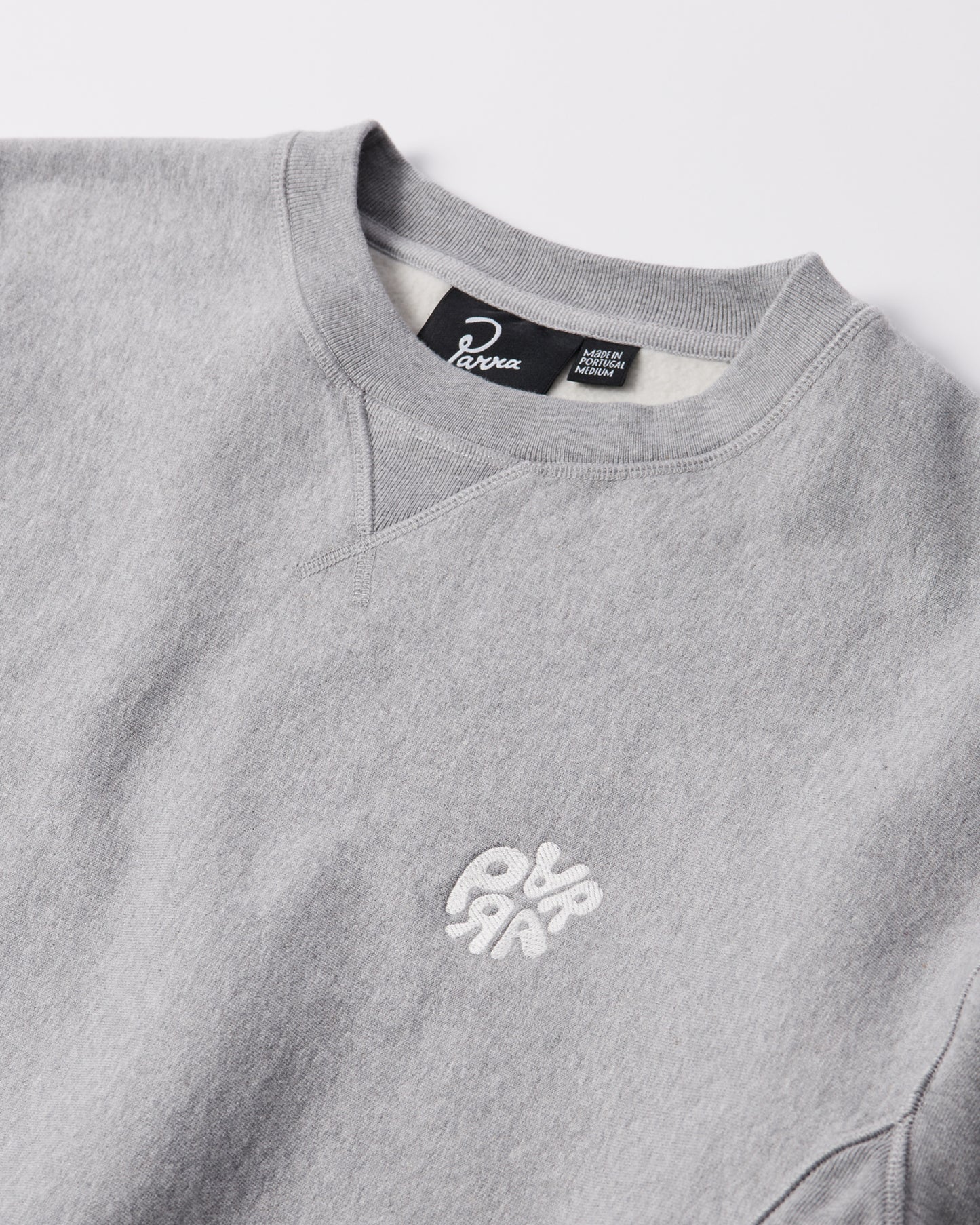 Balloon Logo Cross-Grain Crewneck - Heather Grey