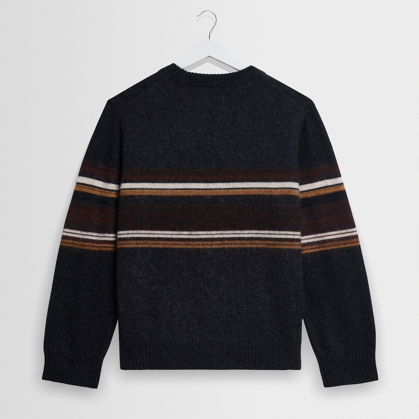 Wilde Crew Brush Bold Stripe - Charcoal Brown