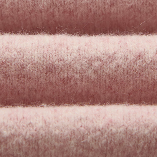 Wilde Crew Fluffy Wool Crewneck - Pale Pink