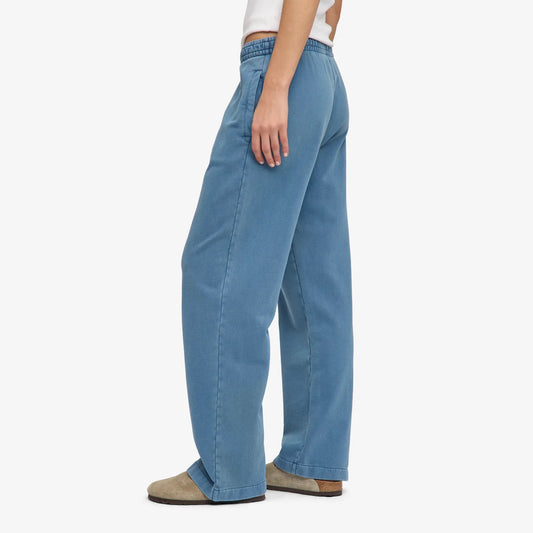 Organic Straight Leg Sweatpants - Faded Indigo