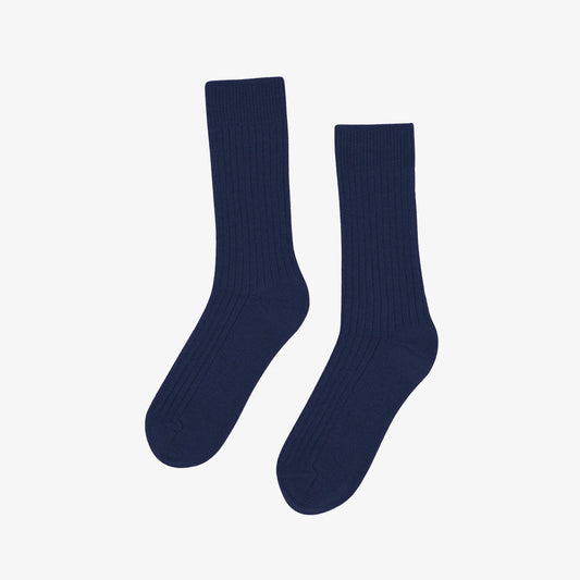 Merino Wool Blend Socks - Marine Blue