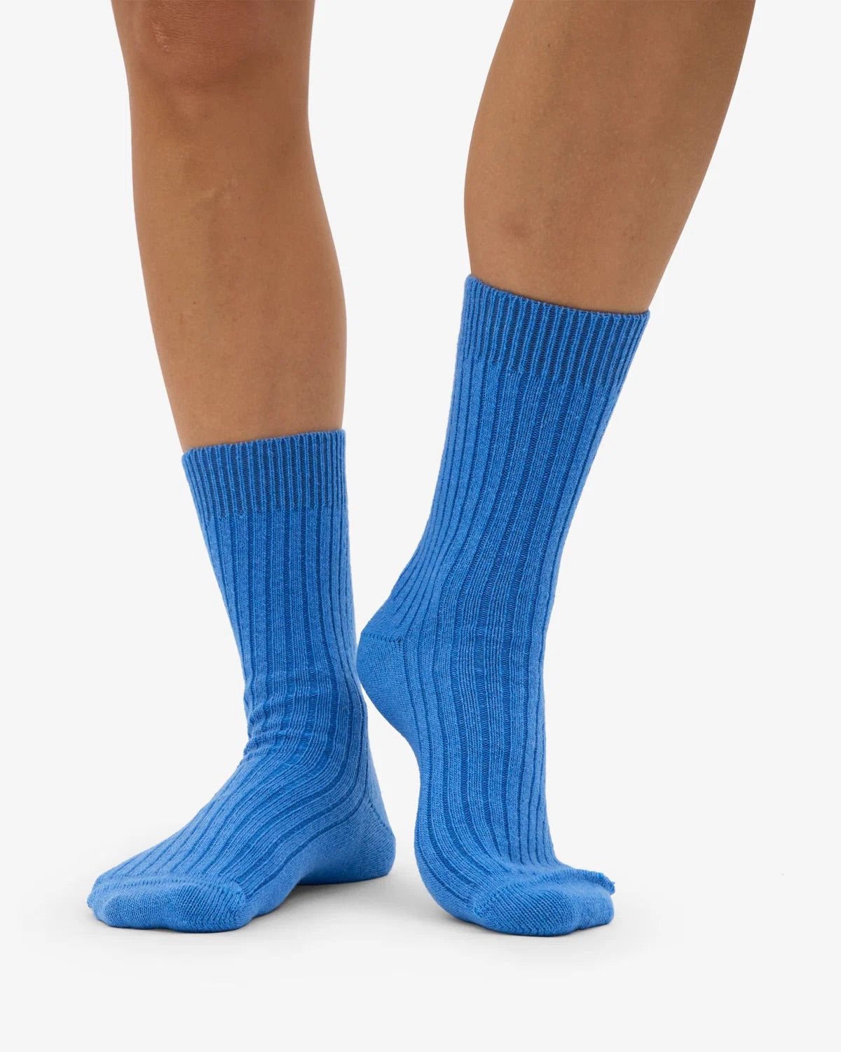 Merino Wool Blend Socks - Pacific Blue