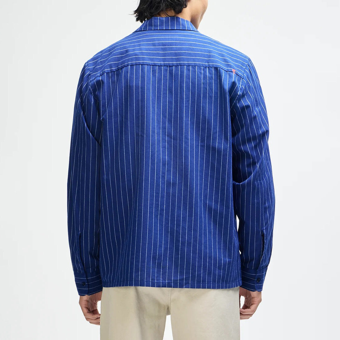 Forecourt Stripe Shirt (26.2) - Mechanic Blue