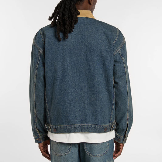 Denim Painter Jacket - Khaki Tinted Blue