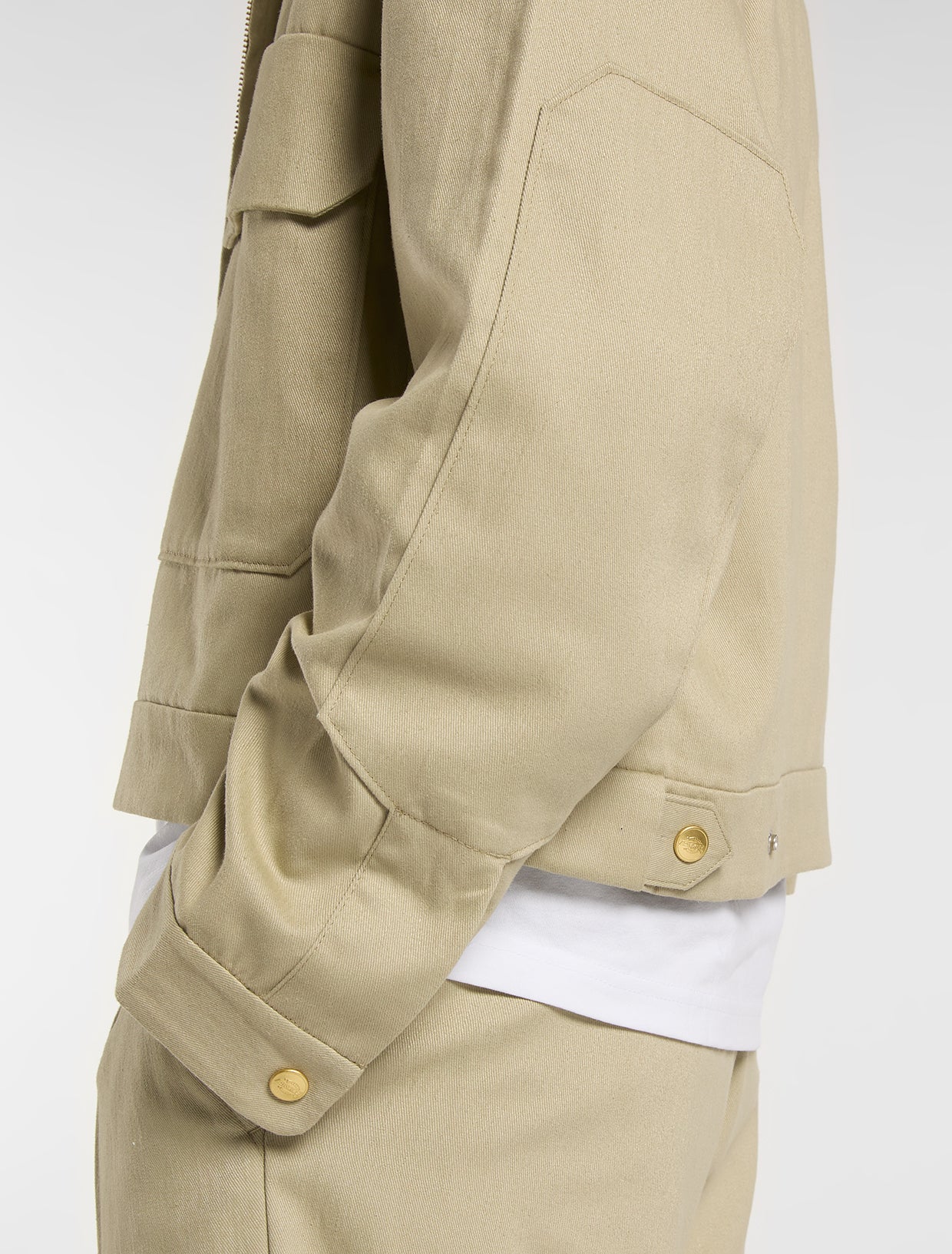 Hemp Twill Trucker Jacket - Eucalyptus