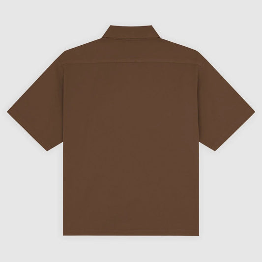 247 Garment Dye SS Work Shirt - Timber Brown