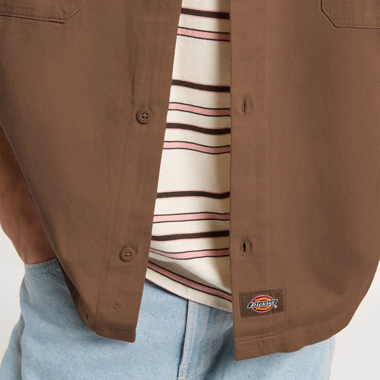247 Garment Dye SS Work Shirt - Timber Brown