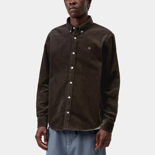 L/S Madison Cord Shirt - Tobacco