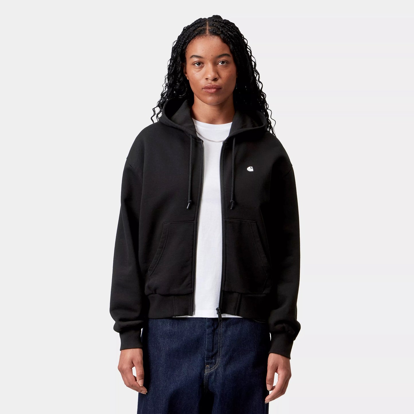 Women’s Hooded Casey Jacket - Black / Silver