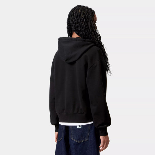 Women’s Hooded Casey Jacket - Black / Silver