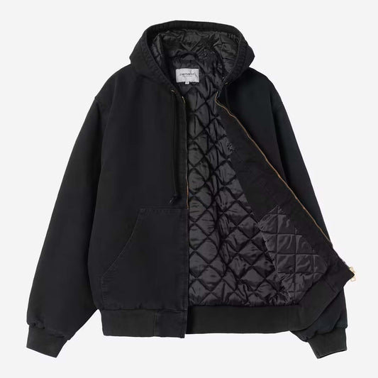 OG Active Jacket - Black, Stone Washed