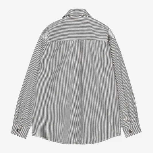 Mercer Shirt Jac, Mercer Stripe - Graphite / Stone Washed