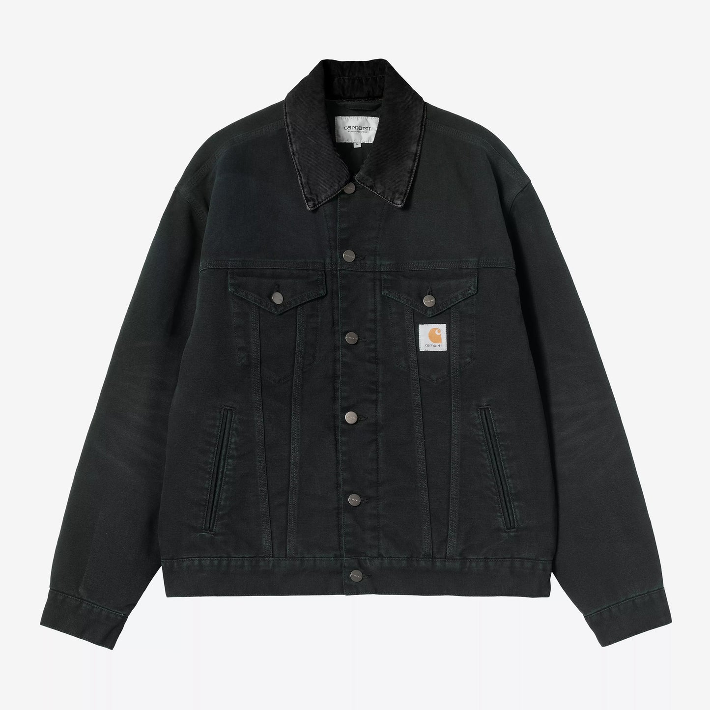 OG Trucker Jacket - Black / Black stone canvas