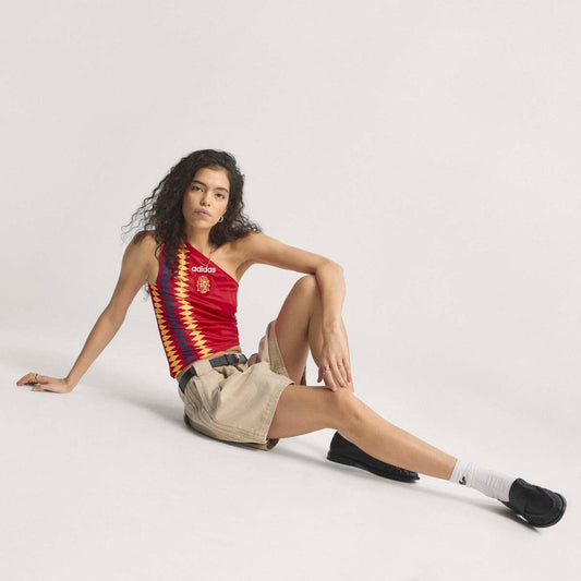 Women's Spain Reconstructed Bring Back Jersey - Collegiate Red