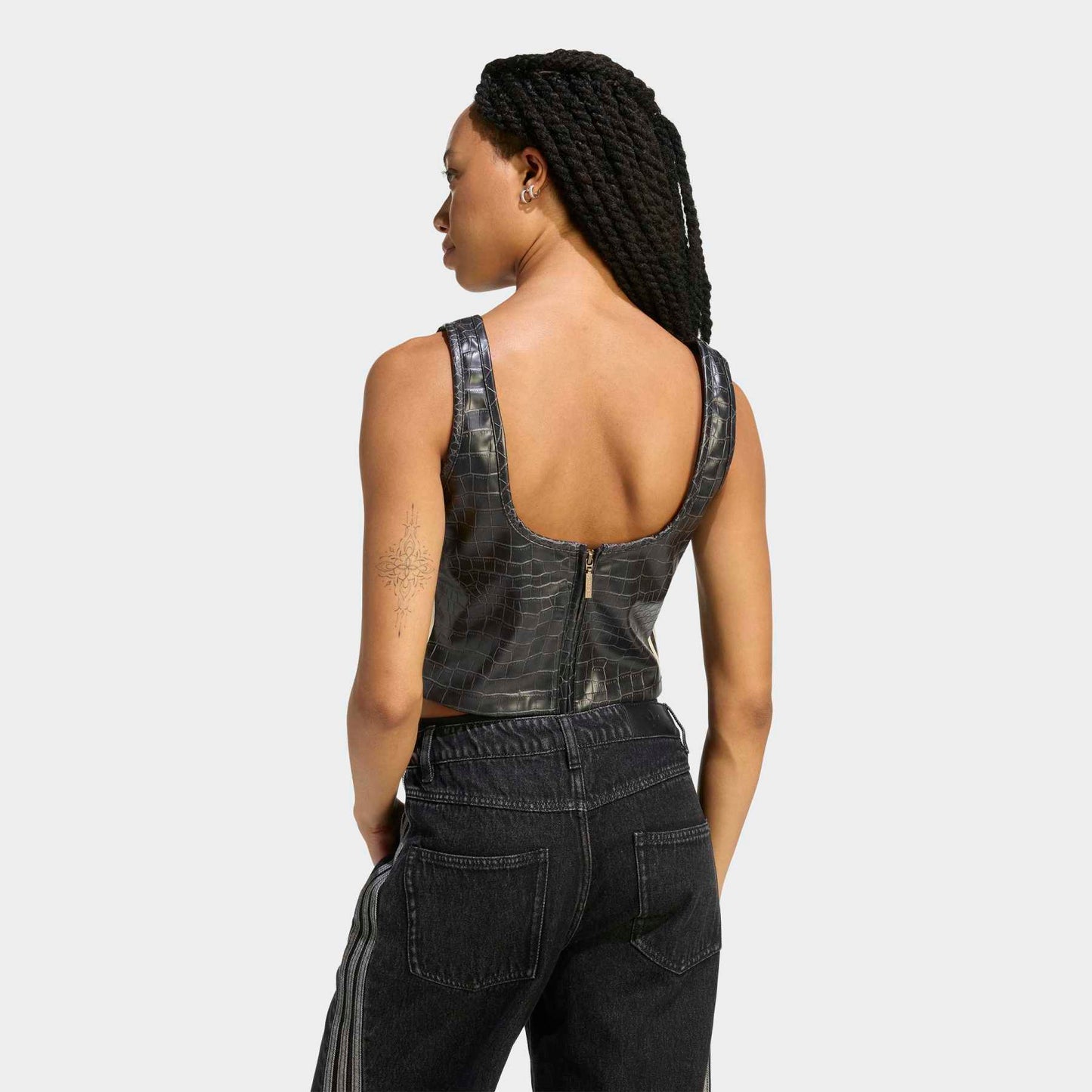 Pleather Corset - Black