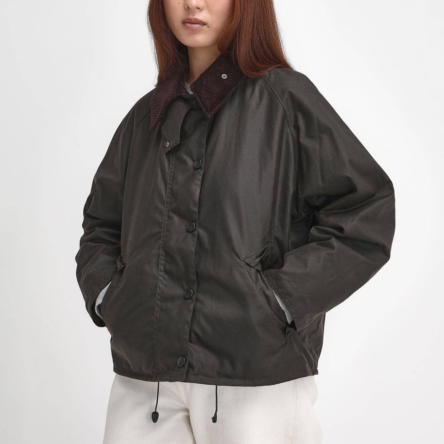 Women's Transport Waxed Jacket - Olive/Classic