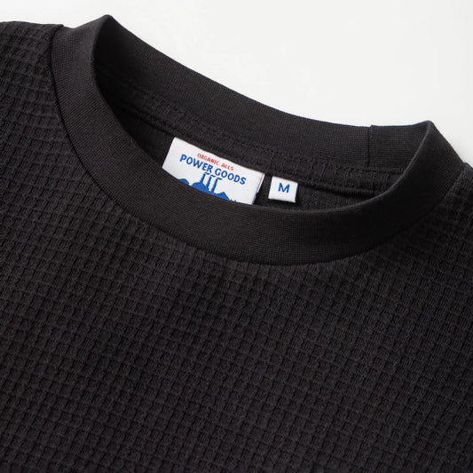 Thermal Waffle LS Tee - Black